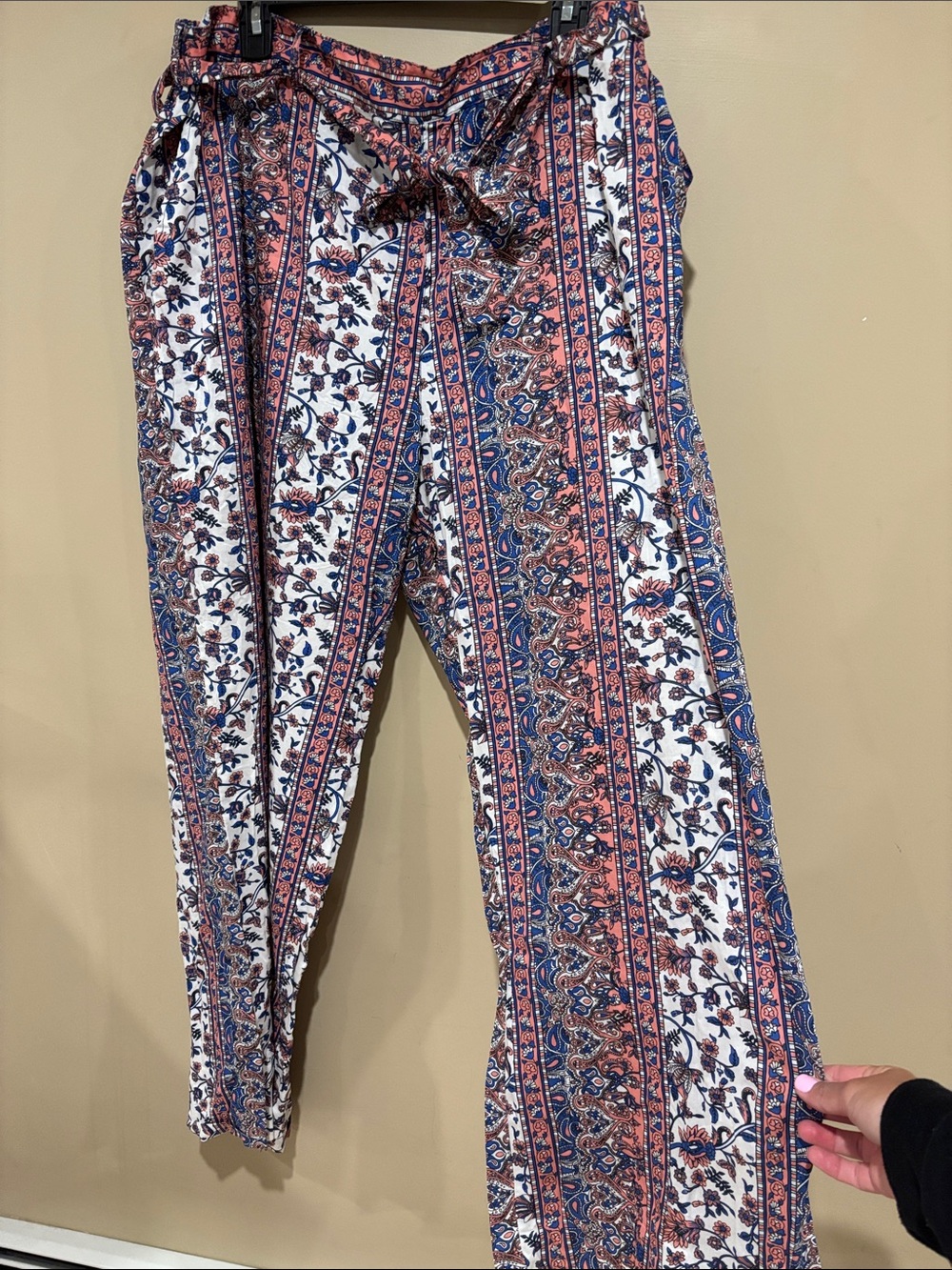 Boho wodeleg pants with pockets